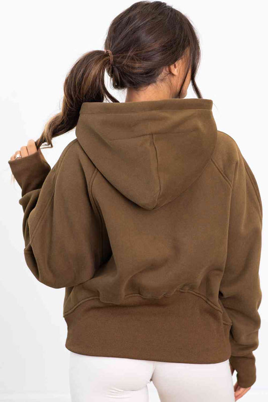 Half-Zip Long Sleeve Hoodie - Body By J'ne