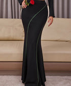 High Waist Contrast Maxi Skirt - Body By J'ne