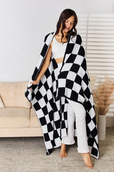 Cuddley Checkered Decorative Throw Blanket - Body By J'ne