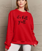 Full Size IT'S FALL Y'ALL Graphic Sweatshirt - Body By J'ne