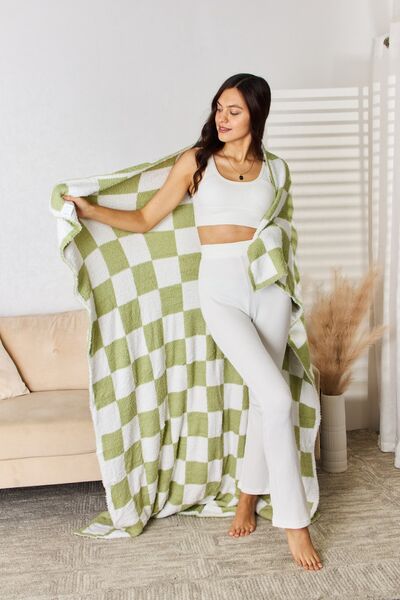 Cuddley Checkered Decorative Throw Blanket - Body By J'ne