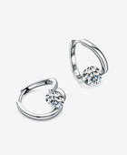 2 Carat Moissanite 925 Sterling Silver Heart Earrings - Body By J'ne