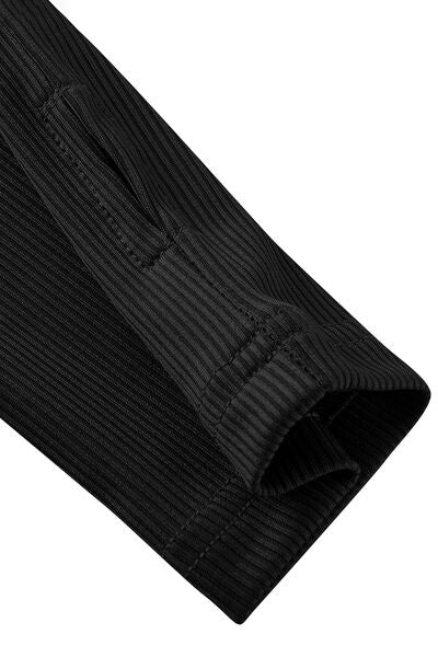 Square Neck Long Sleeve Active Jumpsuit - Body By J'ne