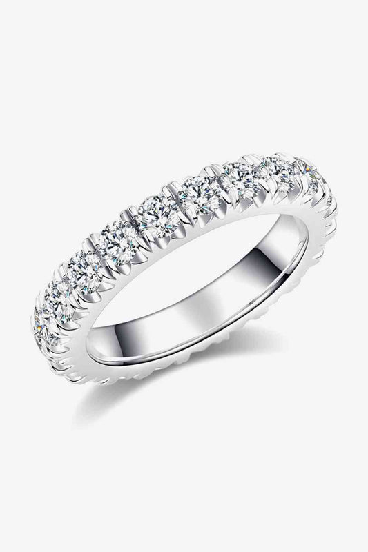 Adored 2.3 Carat Moissanite 925 Sterling Silver Eternity Ring - Body By J'ne