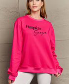 Full Size PUMPKIN SEASON Graphic Sweatshirt - Body By J'ne