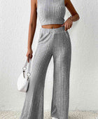 Mock Neck Tank and Pants Set - Body By J'ne