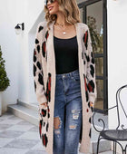 Leopard Open Front Cardigan with Pockets - Body By J'ne