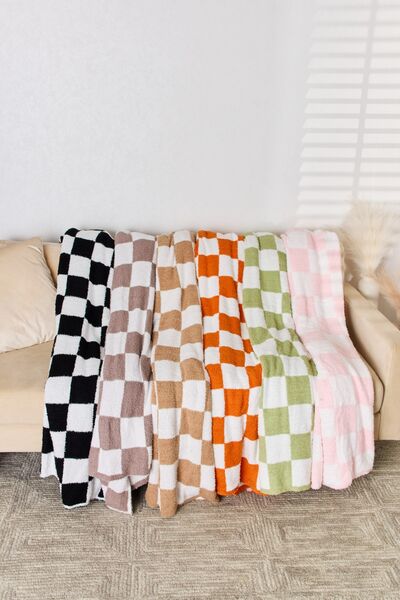 Cuddley Checkered Decorative Throw Blanket - Body By J'ne