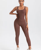 Wide Strap Sleeveless Active Jumpsuit - Body By J'ne