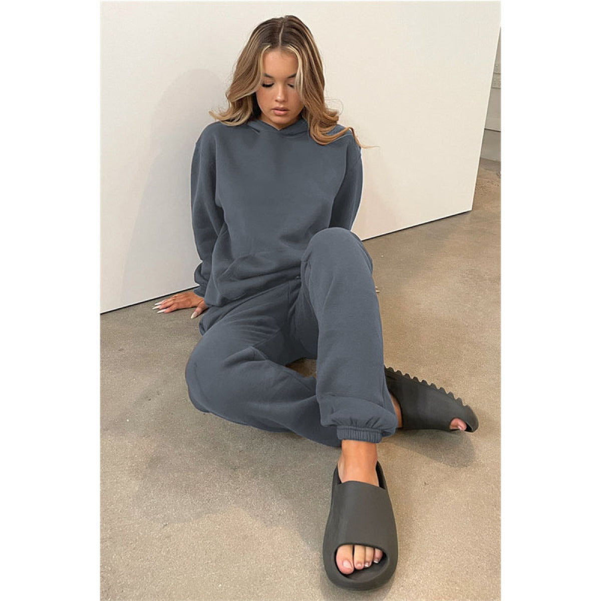 Pullover Long-Sleeved Hoodie & Tie Pocket Pants Sets - Body By J'ne