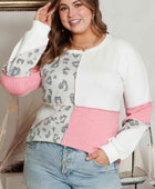 Plus Size Out Seamed Splicing Sweatshirt - Body By J'ne