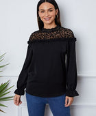 Leopard Frill Flounce Sleeve Blouse - Body By J'ne