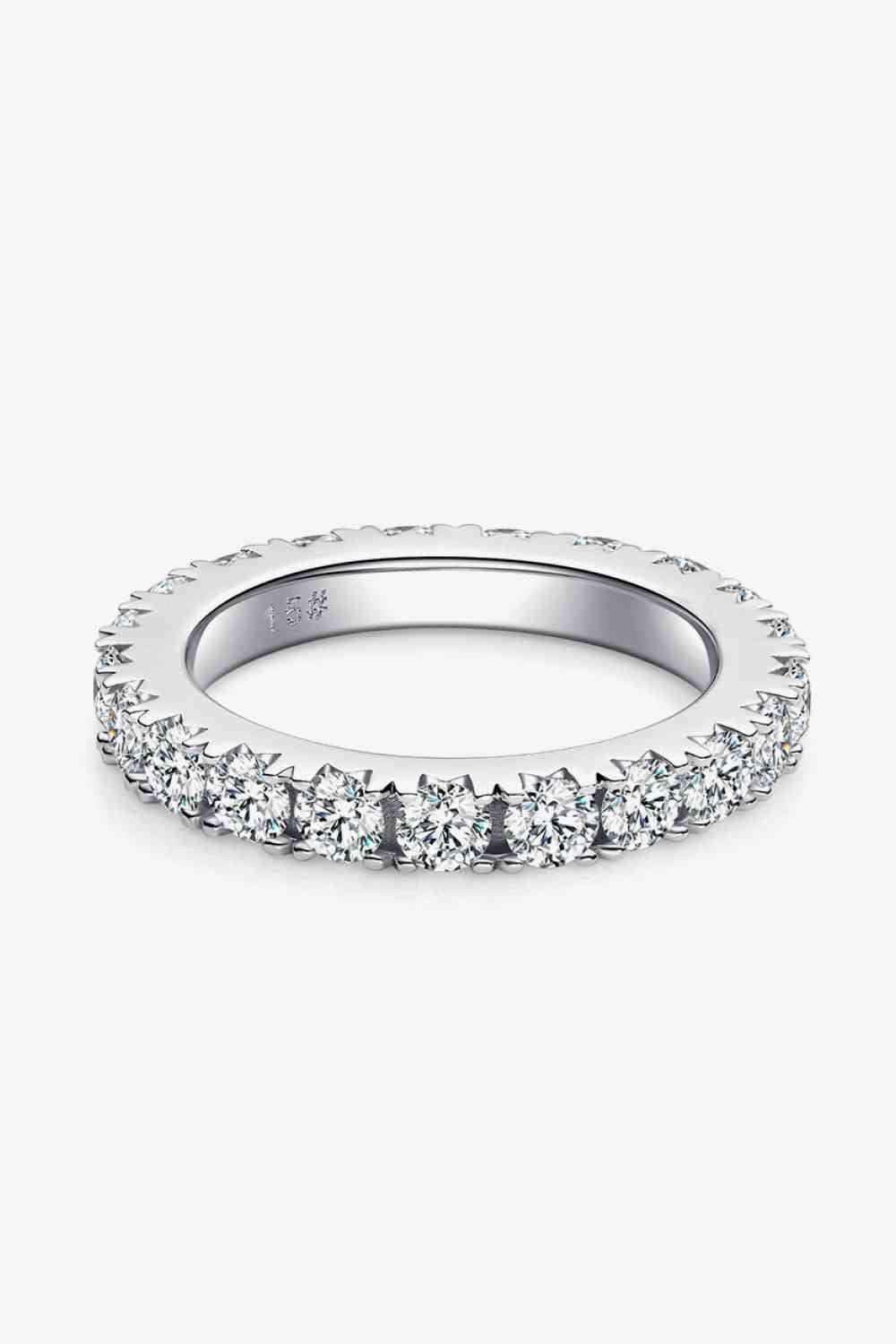 2.3 Carat Moissanite 925 Sterling Silver Eternity Ring - Body By J'ne