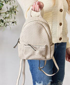 SHOMICO PU Leather Woven Backpack - Body By J'ne