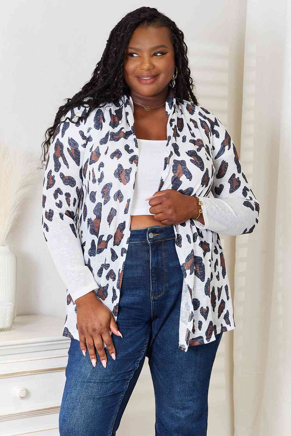 Leopard Long Sleeve Cardigan - Body By J'ne