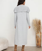 Slit Dress and Longline Cardigan Set - Body By J'ne