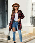 Plaid Button Up Dropped Shoulder Shirt - Body By J'ne