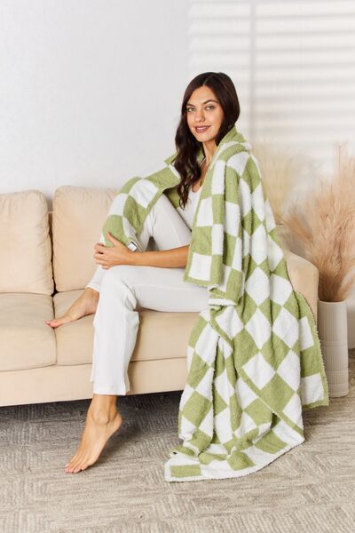 Cuddley Checkered Decorative Throw Blanket - Body By J'ne