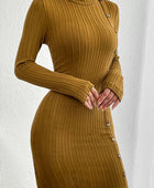 Turtleneck Long Sleeve Mini Dress - Body By J'ne