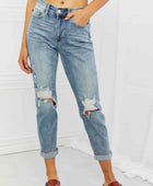 Malia Full Size Mid Rise Boyfriend Jeans - Body By J'ne