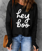 HEY BOO Graphic T-Shirt - Body By J'ne