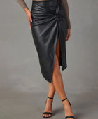 Twist Detail High Waist Skirt - Body By J'ne