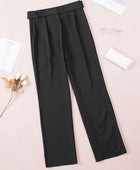 Tied High Waist Straight Pants - Body By J'ne