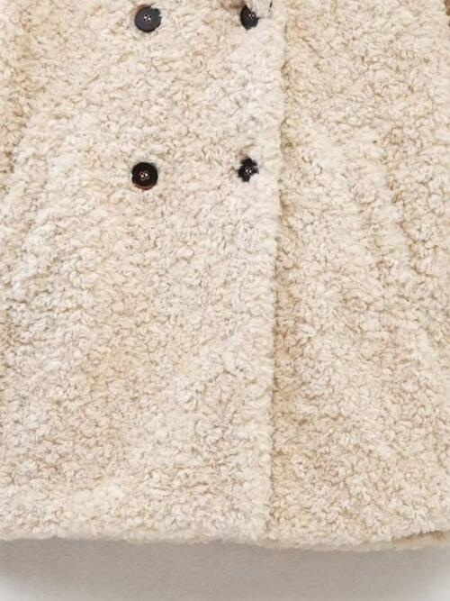 Faux Fur Button Up Lapel Neck Coat - Body By J'ne