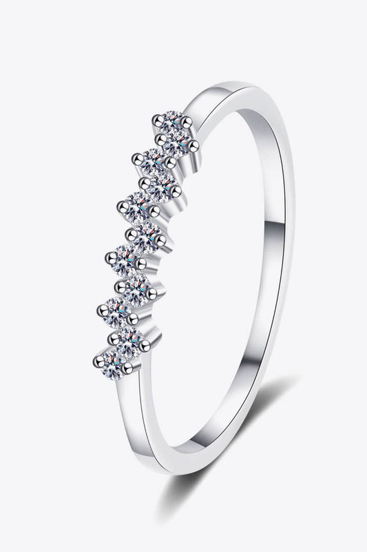 Eye-Catching 925 Sterling Silver Moissanite Ring - Body By J'ne