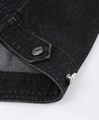 Button Up Dropped Shoulder Denim Jacket with Pockets - Body By J'ne