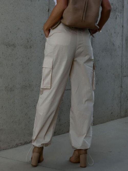 Drawstring Pants with Pockets - Body By J'ne