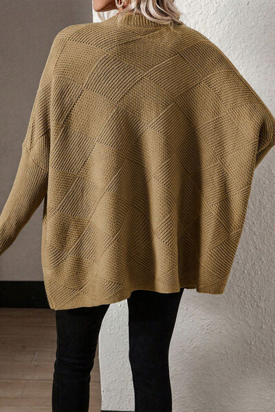 V-Neck Batwing Sleeve Pullover Sweater - Body By J'ne