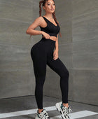 Ruched Tank and Leggings Sport Set - Body By J'ne