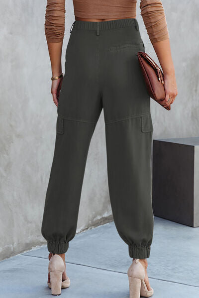 High Waist Cargo Pants - Body By J'ne