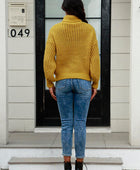 Cable-Knit Turtleneck Long Sleeve Sweater - Body By J'ne