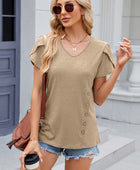 V-Neck Short Sleeve T-Shirt - Body By J'ne