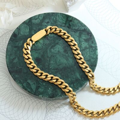 18K Gold-Plated Chain Necklace - Body By J'ne