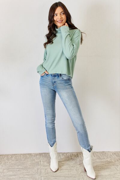 Long Sleeve Turtleneck Top - Body By J'ne