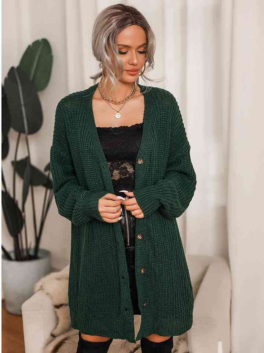 Ribbed V-Neck Cardigan - Body By J'ne