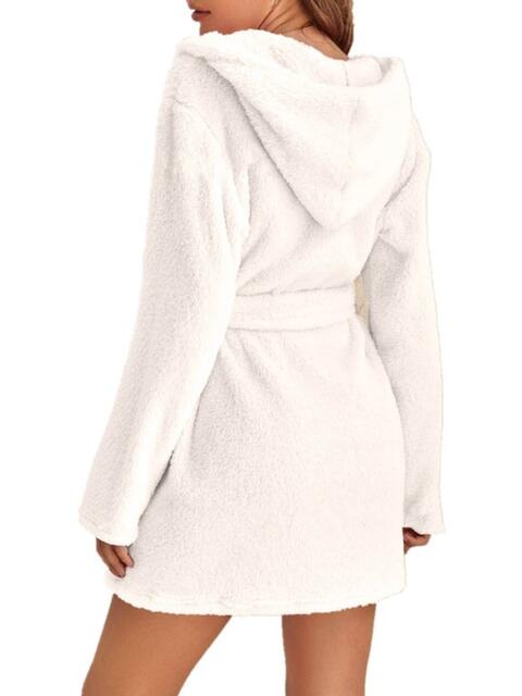 Tie Waist Hooded Robe - Body By J'ne