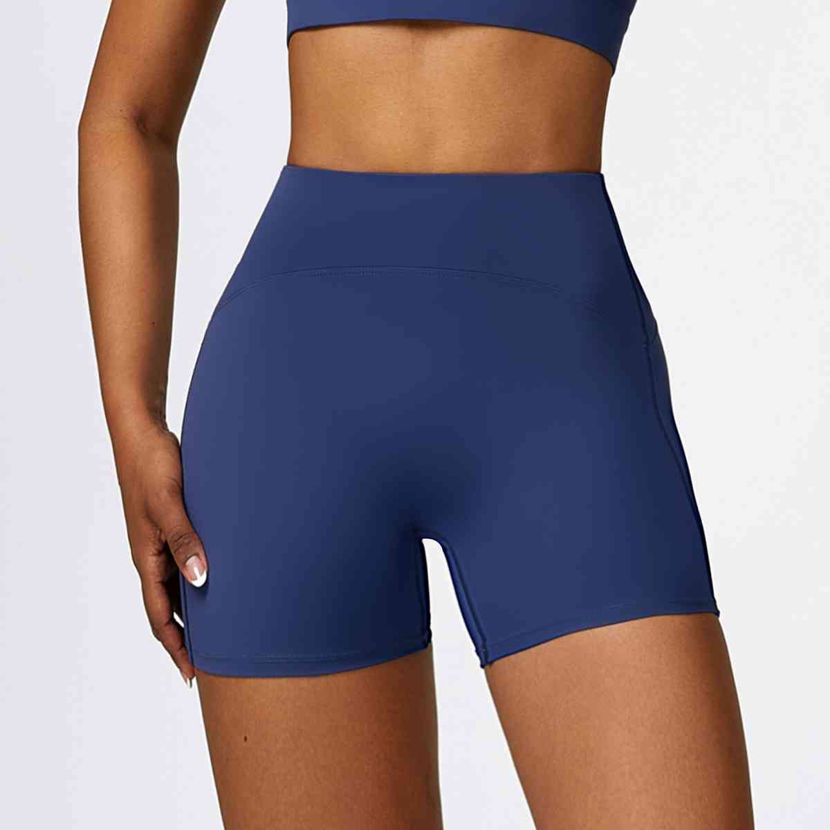 Wide Waistband Slim Fit Sports Shorts - Body By J'ne