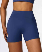 Wide Waistband Slim Fit Sports Shorts - Body By J'ne