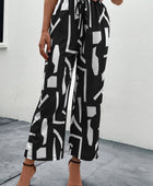 Printed Straight Leg Pants with Pockets - Body By J'ne