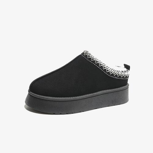 Faux Fur Center-Seam Slippers - Body By J'ne