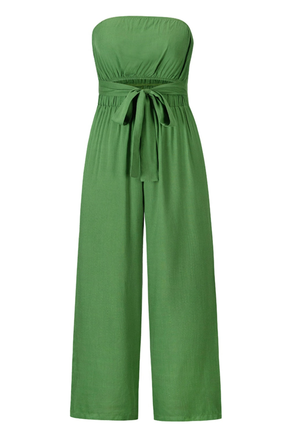 Tied Cutout Tube Wide Leg Jumpsuit - Body By J'ne