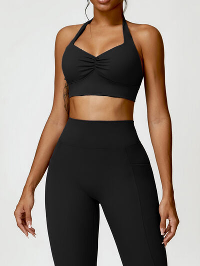 Halter Neck Active Bra - Body By J'ne