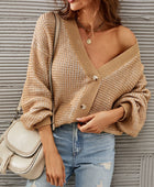 V-Neck Dropped Shoulder Cardigan - Body By J'ne