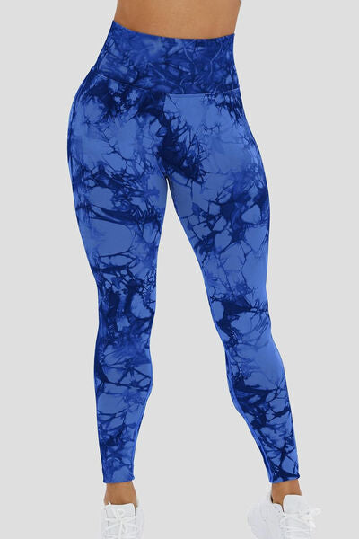 Printed High Waist Active Leggings - Body By J'ne