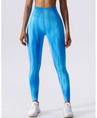 Tie-Dye High Waist Active Pants - Body By J'ne