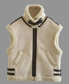 Contrast Zip Up Fleece Vest - Body By J'ne